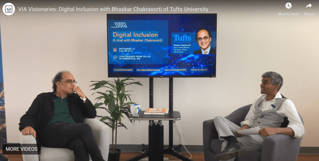 VIA Visionaries: Digital Inclusion with Bhaskar Chakravorti of Tufts University